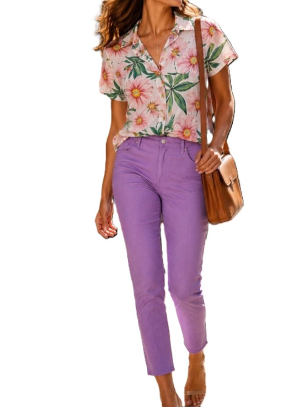 Chico's So slimming Lavender Girlfriend Slim Leg Jeans size 1.5